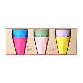 Rice melaminkopp small 6-pack Multicolor