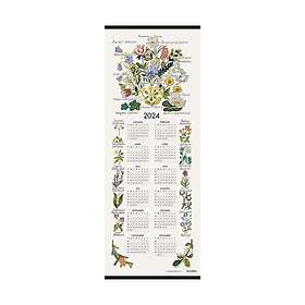 Almedahls Landskapsblommor kalender 2024 35x90 cm