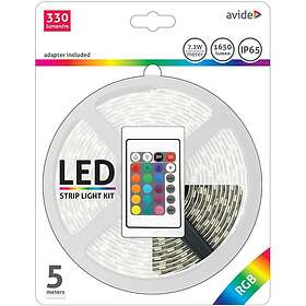 Avide Lightning LED list 12V 7,2W RGB IP65 5m komplett kit