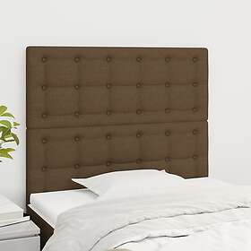 vidaXL Huvudgavlar 2 st mörkbrun 90x5x78/88 cm tyg 3116751