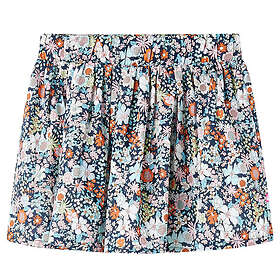 vidaXL Kjol för barn blommönster marinblå 116 14371