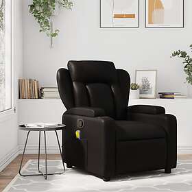 vidaXL Massagefåtölj svart konstläder 372434