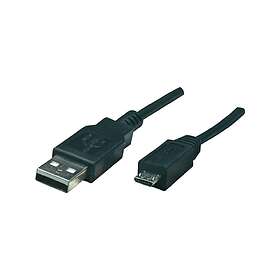 Manhattan 307178 USB-kabel 1,8 m USB 2,0 USB A Micro-USB B Sort