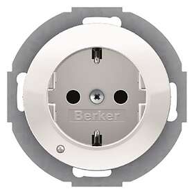 Hager 47552089 Vägguttag 1-vägs, 45° Polarvit