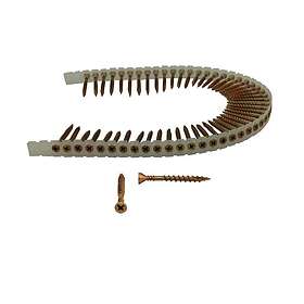 Aerfast 42R50MY Spånskiveskruv RAKBANDAD, GULKROM 1000-pack 4.2 x 50 mm