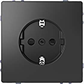 Schneider Electric MTN2300-6034 Vägguttag 1-vägs, jordat Antracit