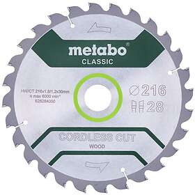 Metabo 628284000 Sågklinga 216x30 mm, 28T