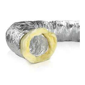 Värmeisolerad alufolie flexslang, 10 m Ø 160 mm