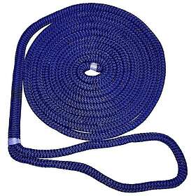 New England Ropes 10.67 M Double Braided Dock Rope Blå 15.9 mm