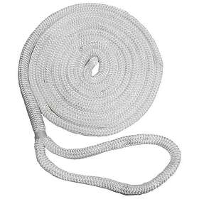 New England Ropes 7.6 M Double Braided Dock Rope Grå 15.9 mm