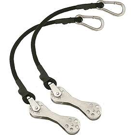 Taco Metals Shock Cord With Double Pulley 12in 1p Silver