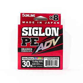 Sunline Siglon PE ADV (x8) 150m Multi Color 13,6kg/30lb 0,27mm