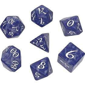 Classic RPG Dice Set Cobalt/White