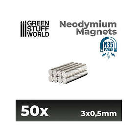 Green Stuff World Neonydium Magnets 3x0,5mm 50p (N35)