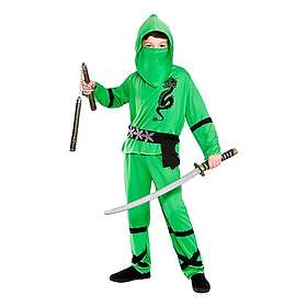 Ninja Grön Barn Maskeraddräkt Medium