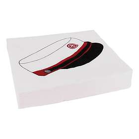 Scanseason Servetter Studentmössa Röd 20-pack