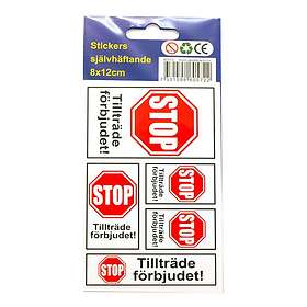 Dynäs Import Stickers Tillträde Förbjudet