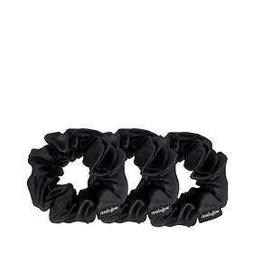 Cloud & Glow Silk Scrunchies 4 cm Accessoarer tillbehör Unisex Svart 3 PCS