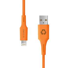 Le Cord Recycled Iphone Cable Övriga tillbehör Orange 120 cm