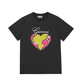 Ganni T-shirt Basic Jersey Heart T-shirts & toppar (Dame)