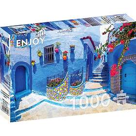 Enjoy Turkos gata i Chefchaouen, Marocko 1000 Bitar