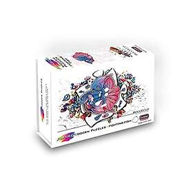 Eureka Rainbow Träpussel, Fighting Fish Bitar