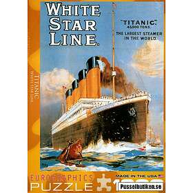 Eurographics : Titanic White Star Line (Retro Poster) (1000)