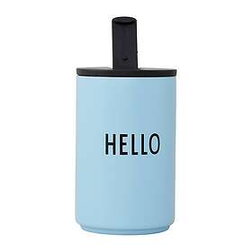 Design Letters termosmugg Light blue-hello