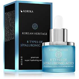 KORIKA Korean Heritage 8 Types of Hyaluronic Acid Premium Super Hydrating Serum hydratiserande hudserum med typer hyaluronsyra Face 30ml fem