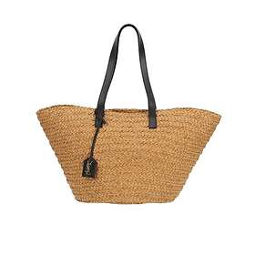 A Retro Tale Saint Laurent Medium Panier Raffia Tote Bag