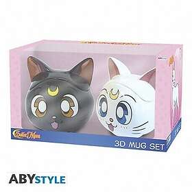 ABYstyle SAILOR MOON Coffret Cadeau 3D Mugs Luna & Artemis