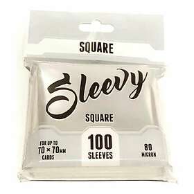 Square Sleevy – Clear/klara (100 sleeves for 70x70 mm cards)