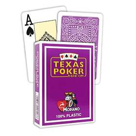 Texas Modiano Poker Hold'em Jumbo Index Plastic cards (purple)