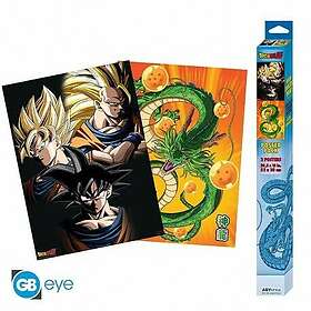 ABYstyle DRAGON BALL Set 2 Chibi Posters Goku & Shenron (52x38 cm)