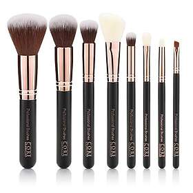 Core Cosmetics Rose Guld 8 Set Professionella Sminkborstar