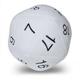 Jumbo D20 Plush Vit och Svart
