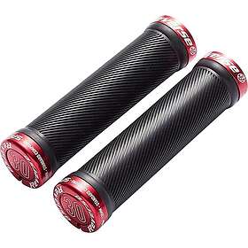 Reverse Components Spin Lock-on Grips Silver 130 mm