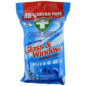 Shield Green Glas- & Fönster Rengöringsservetter 70 PCS