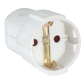 Jordad Skarvuttag vit IP20