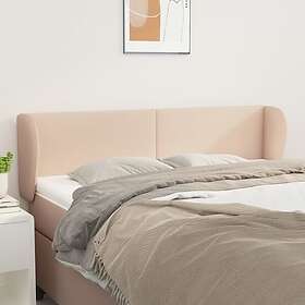 vidaXL Sengegavl med kanter cappuccino 147x23x78/88 cm konstläder 3116959