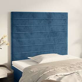 vidaXL Huvudgavlar 2 st mörkblå 80x5x78/88 cm sammet 3116506