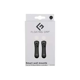 Floating Grip Playstation Move Controller Wall Mounts (Black)