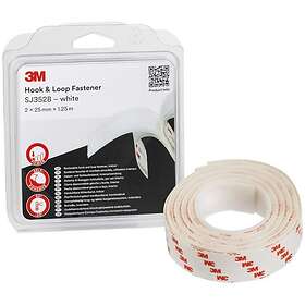 3M Hook & Loop SJ352B Kardborreband vit