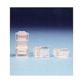 Intronics TD108 Modularkontakt RJ45, UTP, 8/8, för flatkabel, 25-pack