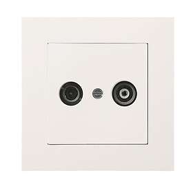 Elko EKO05379 Antennuttag Vit
