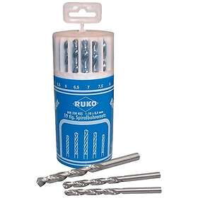 Ruko 214225 Borrsats slipad, 19 delar