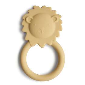 Mushie Bitring Lion Soft Yellow
