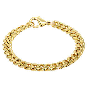 Ace of Spades IP-guldpläterad pansararmband Miami Cuban 8 mm SSB-8405-8GP/19cm