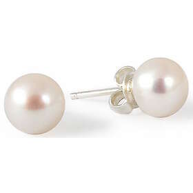 Gaura Pearls vita pärlörhängen EFB09W