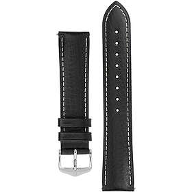 Hirsch Boston musta nahkaranneke 013 02 0 50 20mm